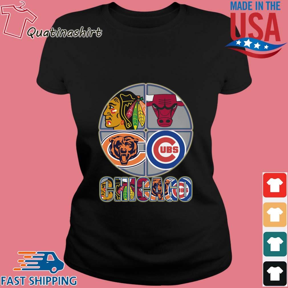 Official Logo Chicago bears chicago bulls chicago blackhawks and