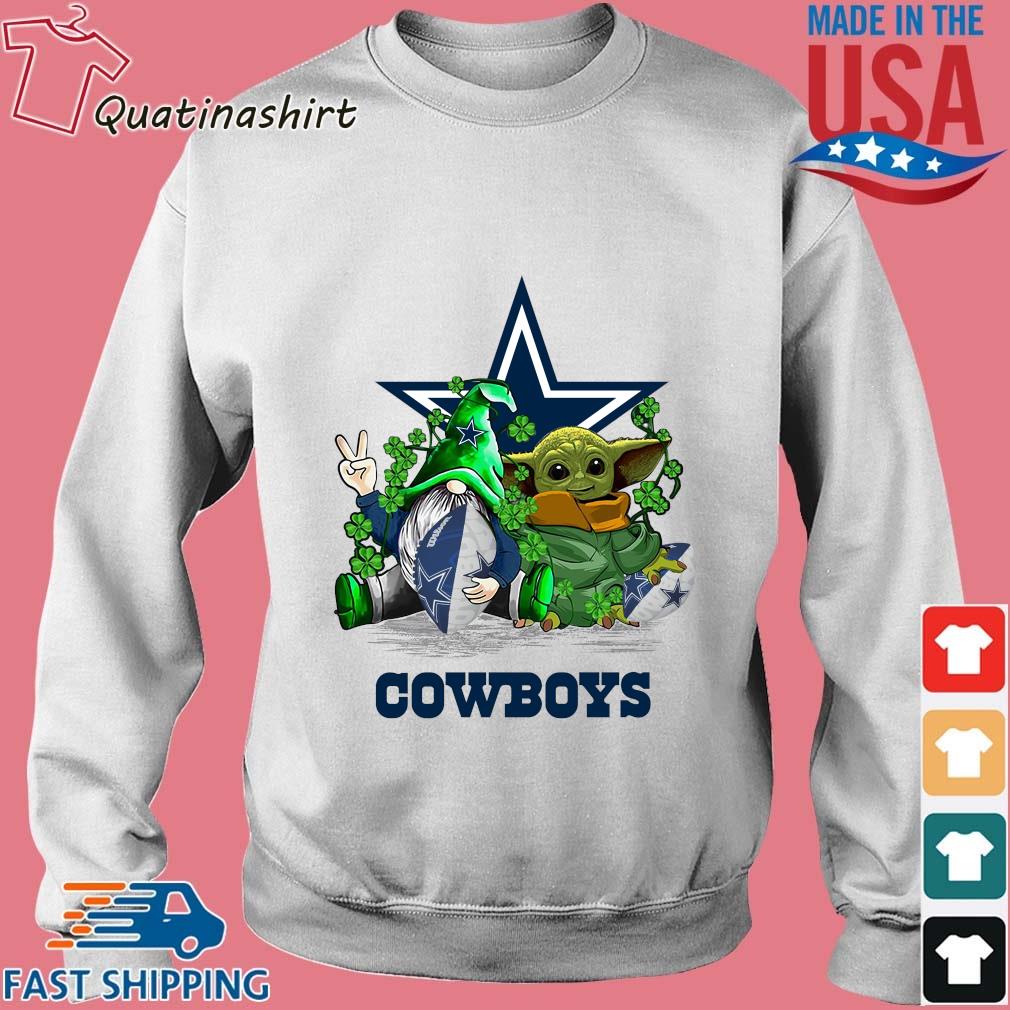 Dallas Cowboys Gnome and Baby Yoda St Patrick's Day shirt,Sweater, Hoodie,  And Long Sleeved, Ladies, Tank Top