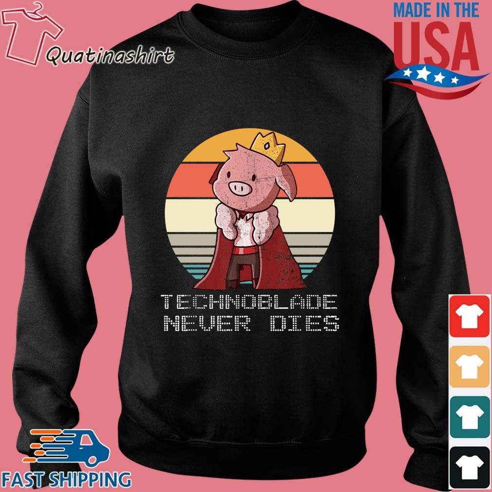 Pig Prince Technoblade never dies vintage shirt, hoodie, sweater,  longsleeve and V-neck T-shirt