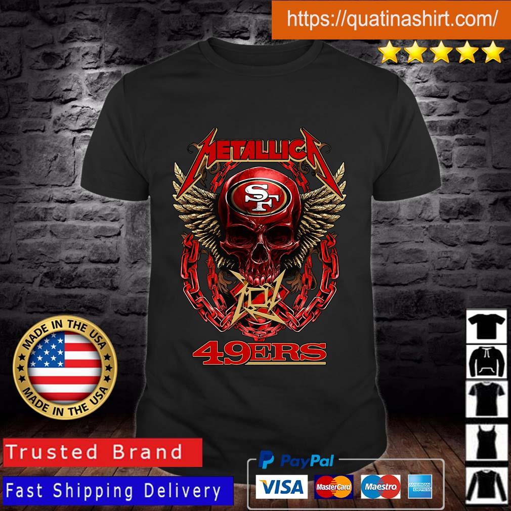 Official Metallica Skull San Francisco 49ers Football T-Shirt, hoodie,  sweater, long sleeve and tank top