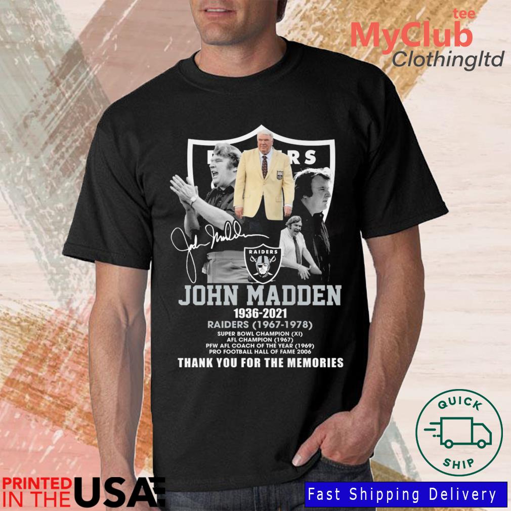 Original john madden 1936 2021 las vegas raiders 1967 1978