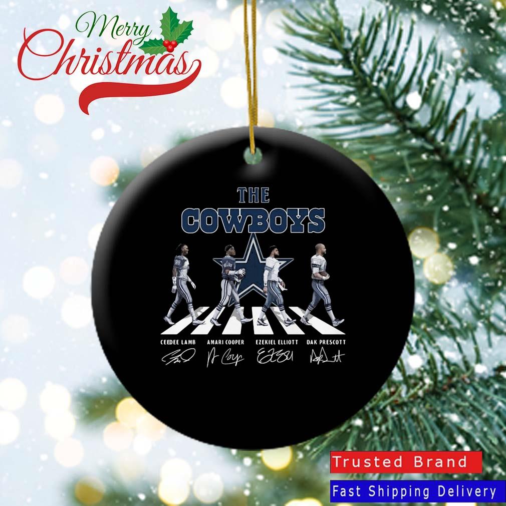 Dallas Cowboys Christmas Merry Christmas Circle Ornament