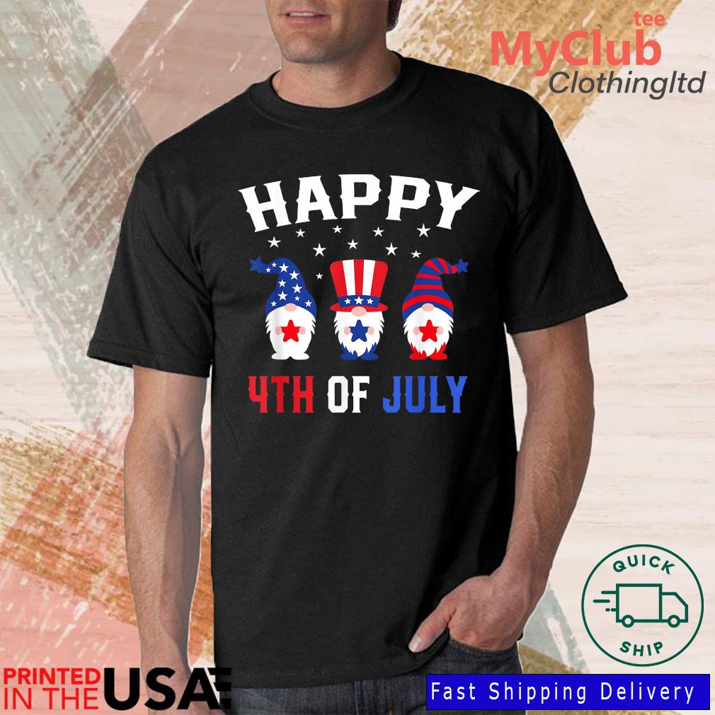 Happy 4th of July Gnomes Patriotic American Flag 2022 Shirt