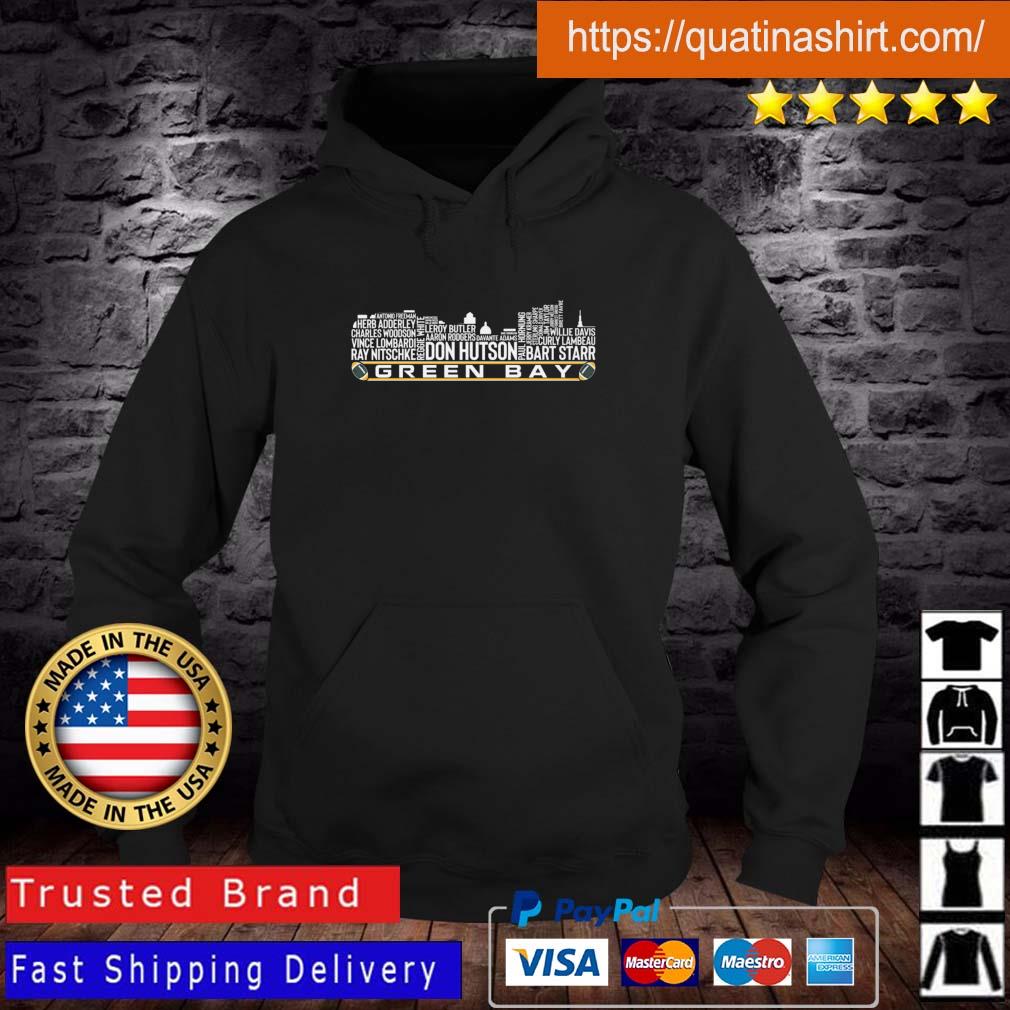 Green Bay Packers Players Names Skyline shirt