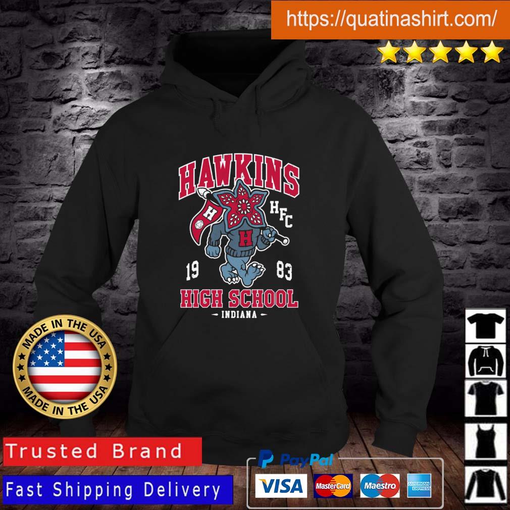 Hawkins High School Vintage Distressed Creepy Cute College Demogorgon Mascot shirt