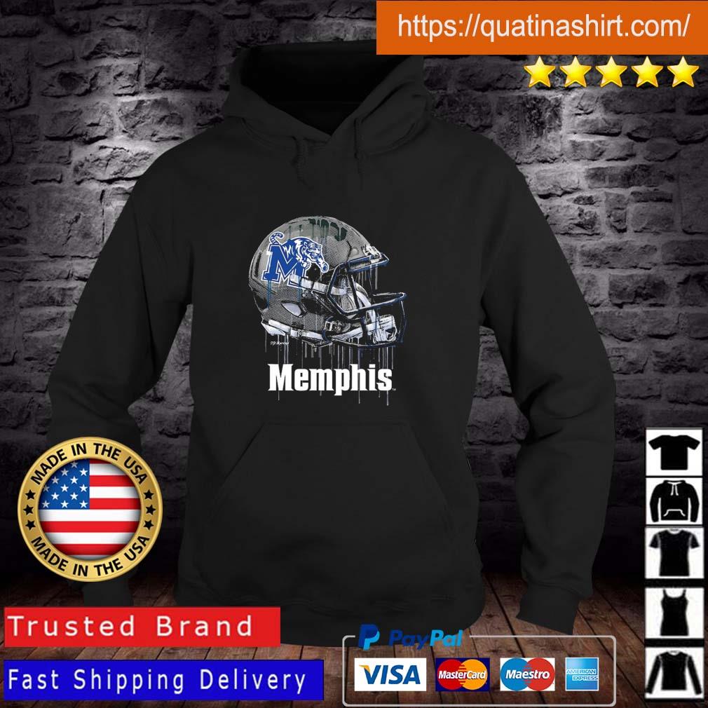 Memphis Tigers Youth Dripping Helmet shirt