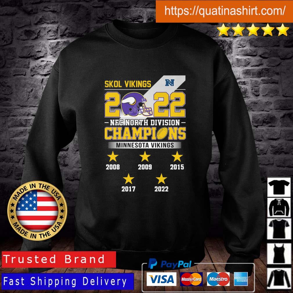 Minnesota Vikings 2022 NFC North Division Champions T-Shirt, hoodie,  sweater, long sleeve and tank top