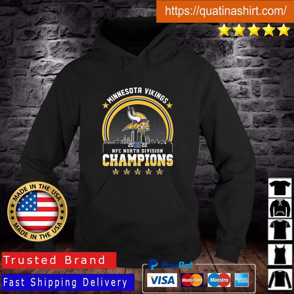 2022 NFC North Division Champions 2008-2022 Minnesota Vikings City shirt,  hoodie, sweater, long sleeve and tank top