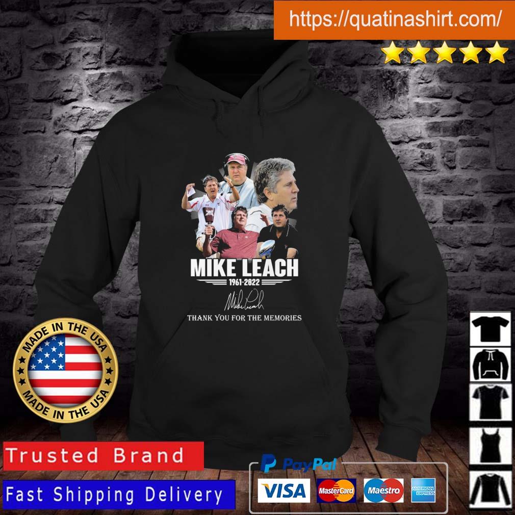 Mississippi State Bulldogs Mike Leach 1961-2022 Thank You For The Memories Signature shirt
