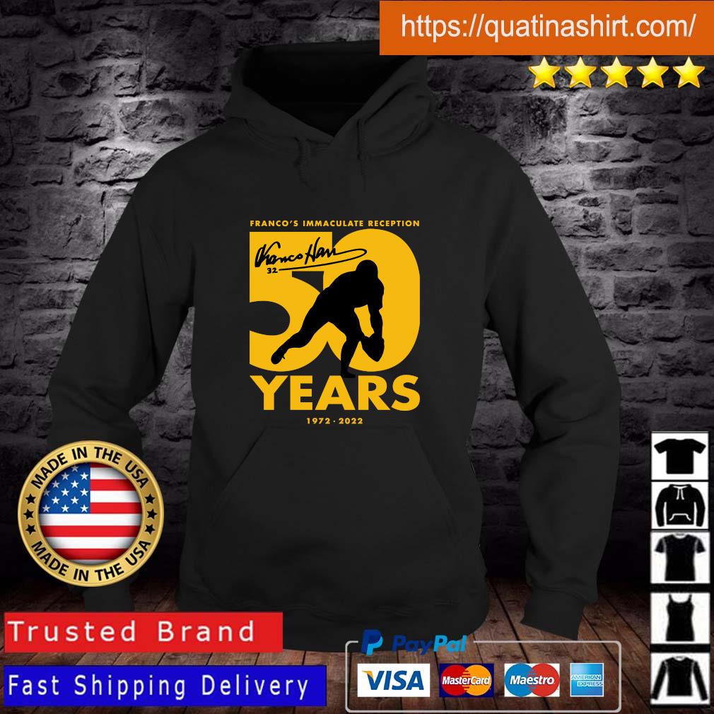 Official Pittsburgh Steelers Franco’s Immaculate Reception 50 Years 1972 2022 Signature Sweatshirt
