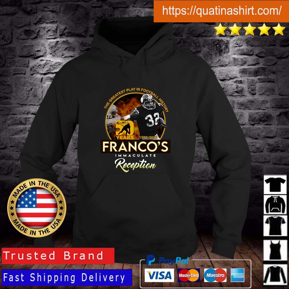Official Pittsburgh Steelers Franco's Immaculate Reception 50 Years 1972 2022 Sweatshirt