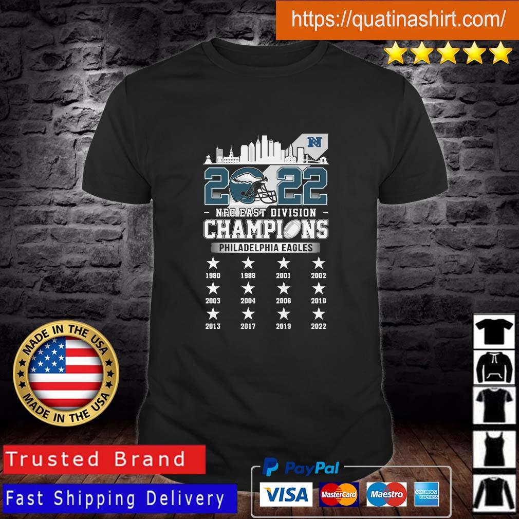 Philadelphia Eagles Skyline 2022 NFC East Division Champions shirt