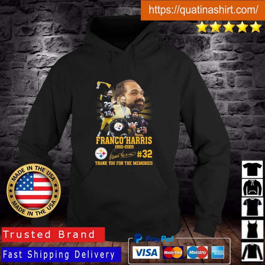 Pittsburgh Steelers Franco Harris 1950-2022 Thank You For The Memories Signature shirt