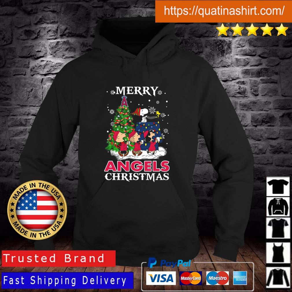 Snoopy And Friends Los Angeles Angels Merry Christmas sweatshirt