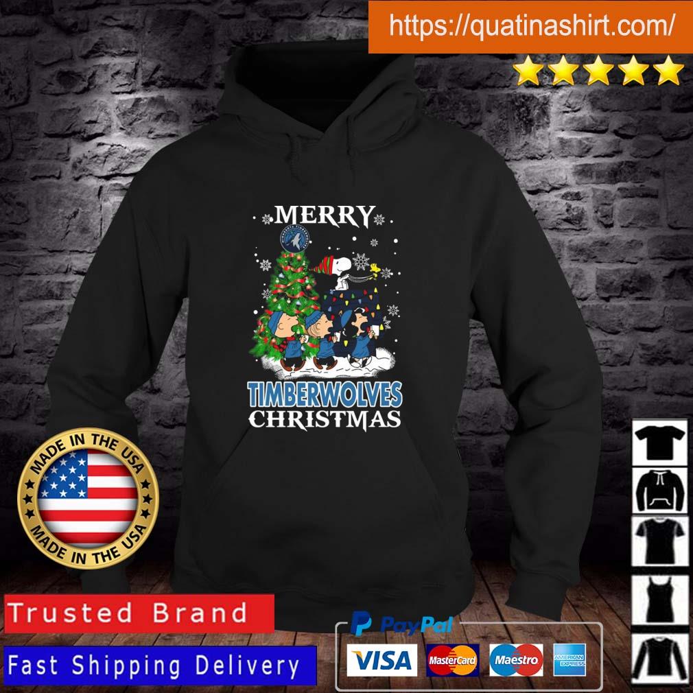 Snoopy And Friends Minnesota Timberwolves Merry Christmas sweatshirt
