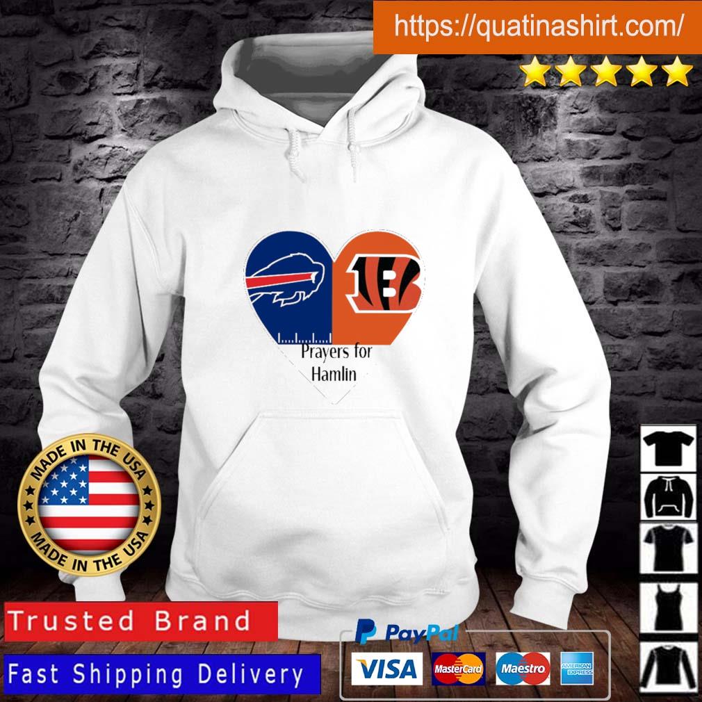 Buffalo bills and cincinnati bengals prayers for hamlin shirt, hoodie,  sweater, long sleeve and tank top