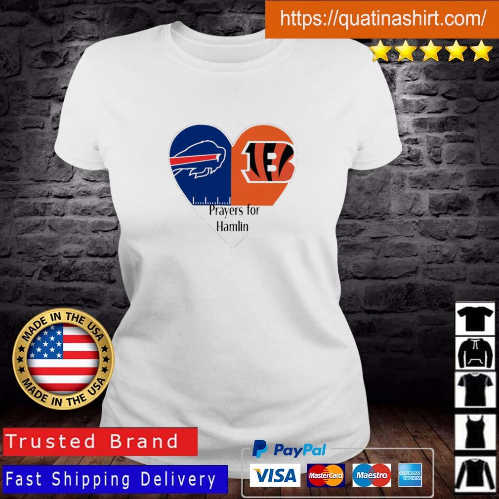 Buffalo bills and cincinnati bengals prayers for hamlin shirt, hoodie,  sweater, long sleeve and tank top