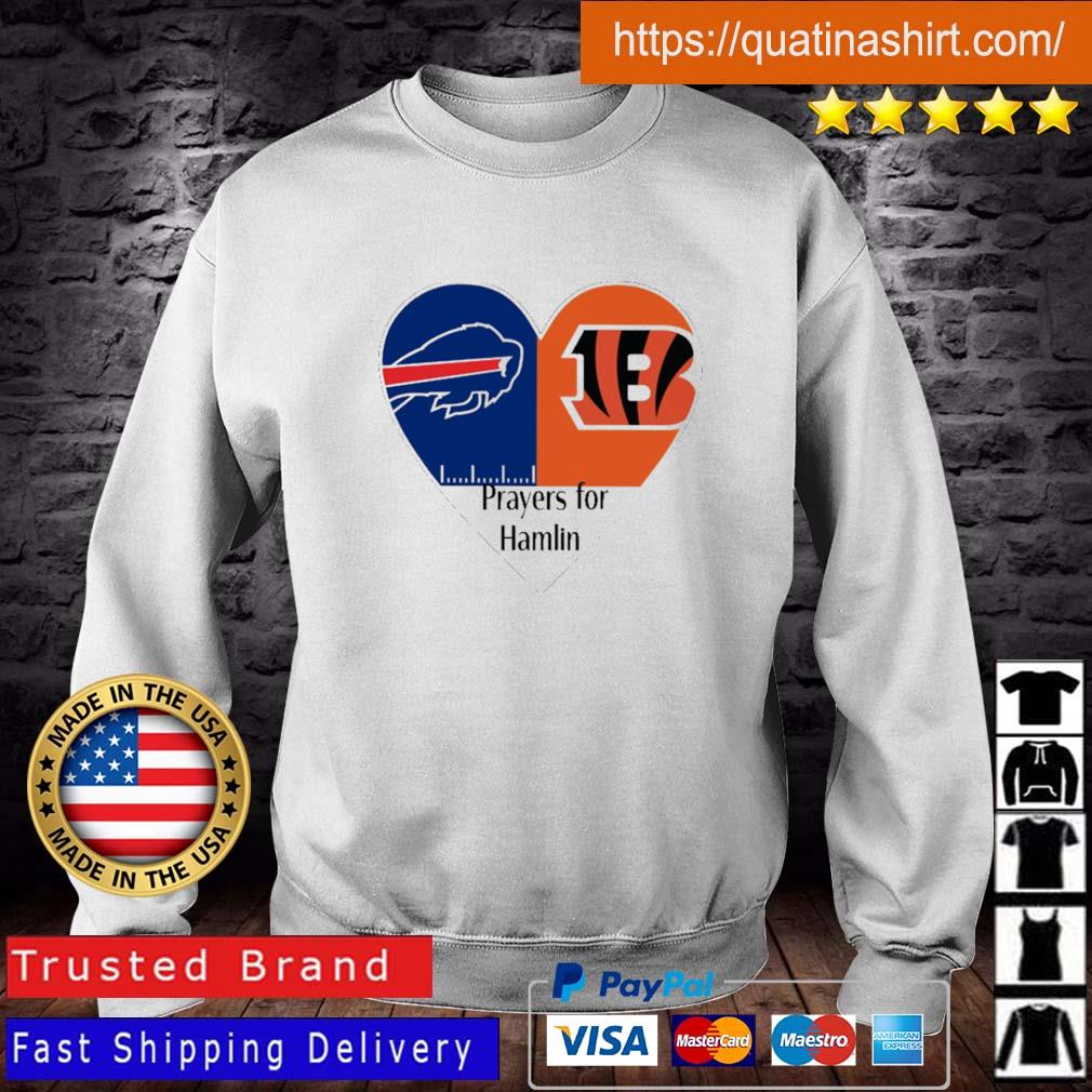 Prayers for hamlin Buffalo Bills vs Cincinnati Bengals 2023 t-shirt,  hoodie, sweater, long sleeve and tank top