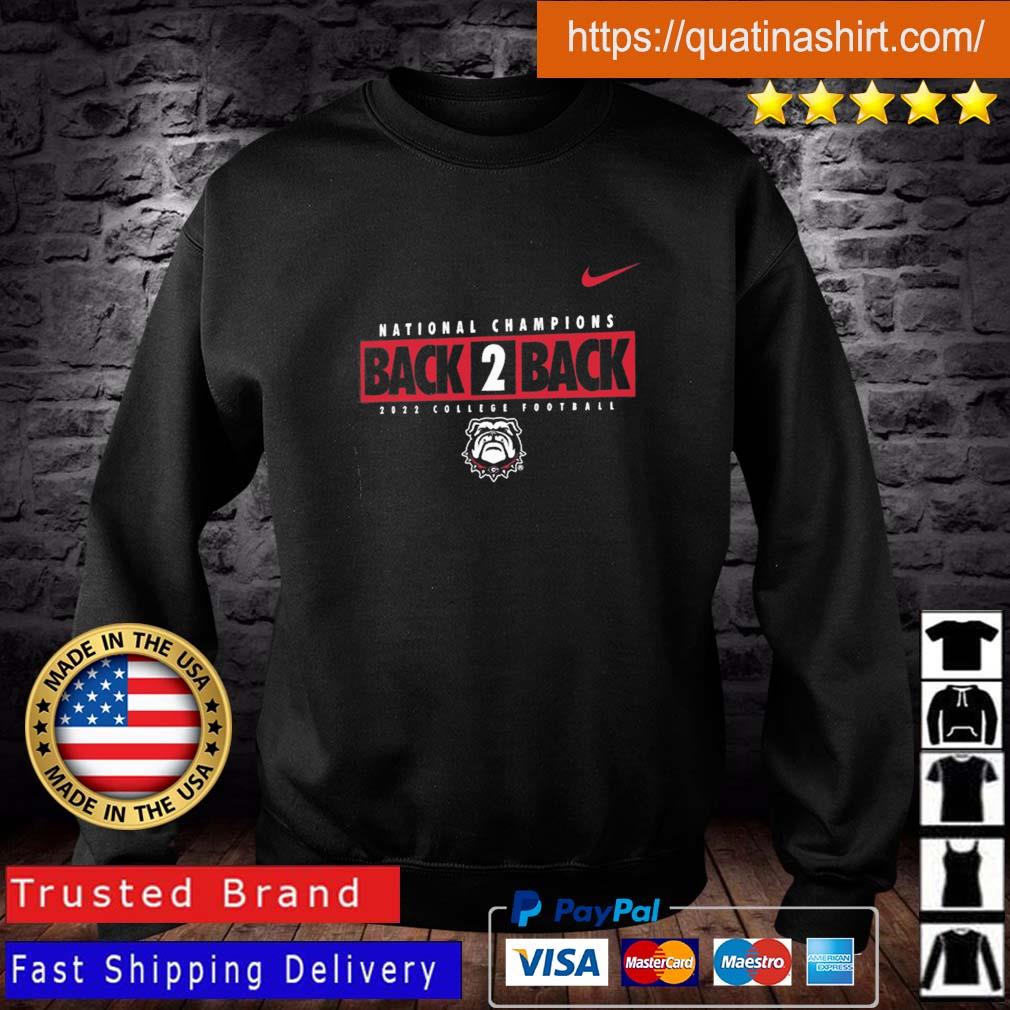 Georgia Bulldogs Win Craft Back To Back College Football Playoff National Champions  State Shirt, hoodie, sweater, long sleeve and tank top