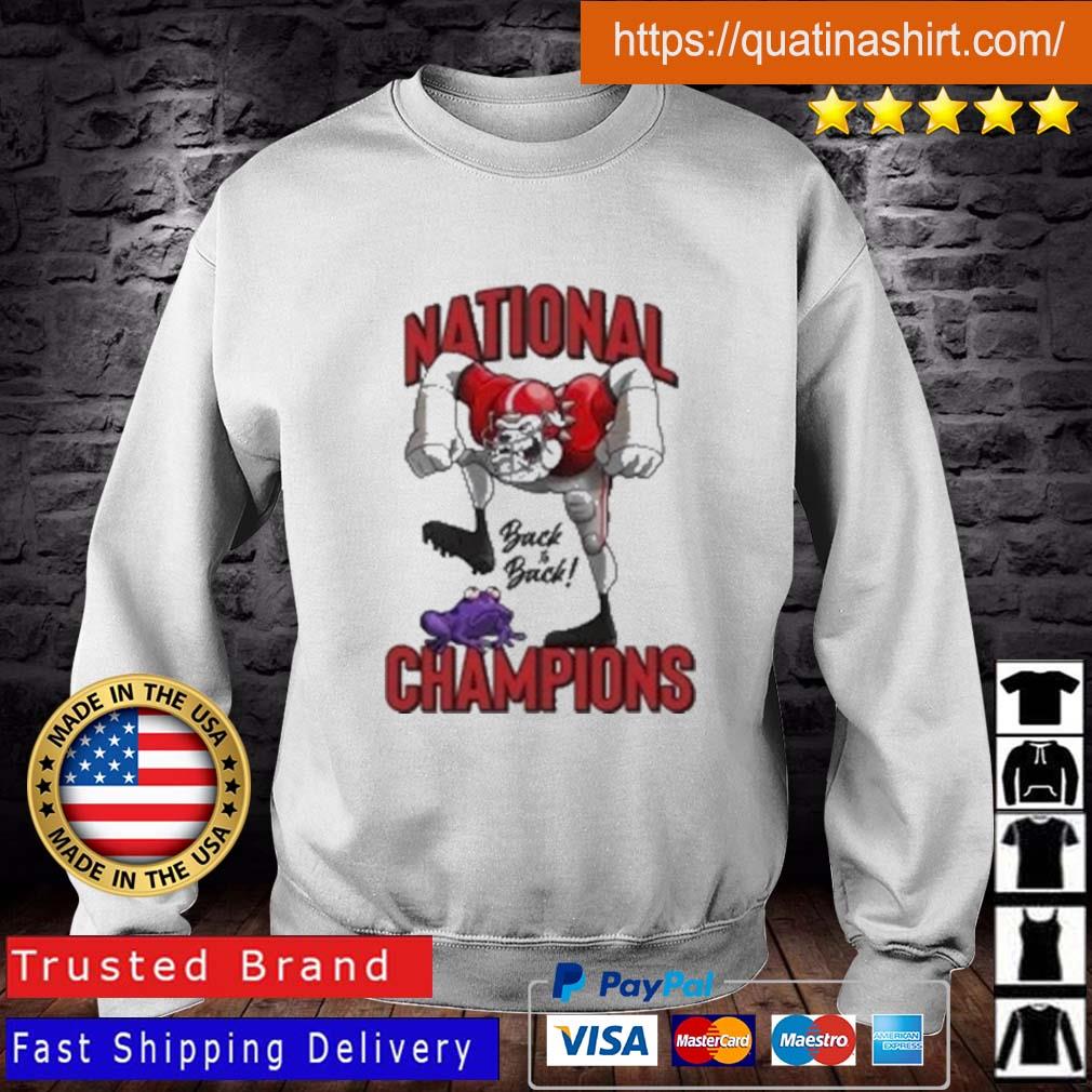 Georgia Bulldogs Beat TCU Horned Frogs 2023 Back To Back National Champions shirt