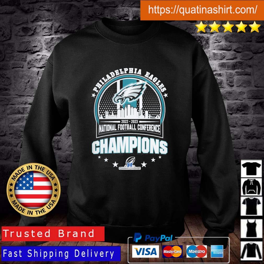 Philadelphia eagles champions national football conference 2022 2023 shirt,  hoodie, sweater, long sleeve and tank top