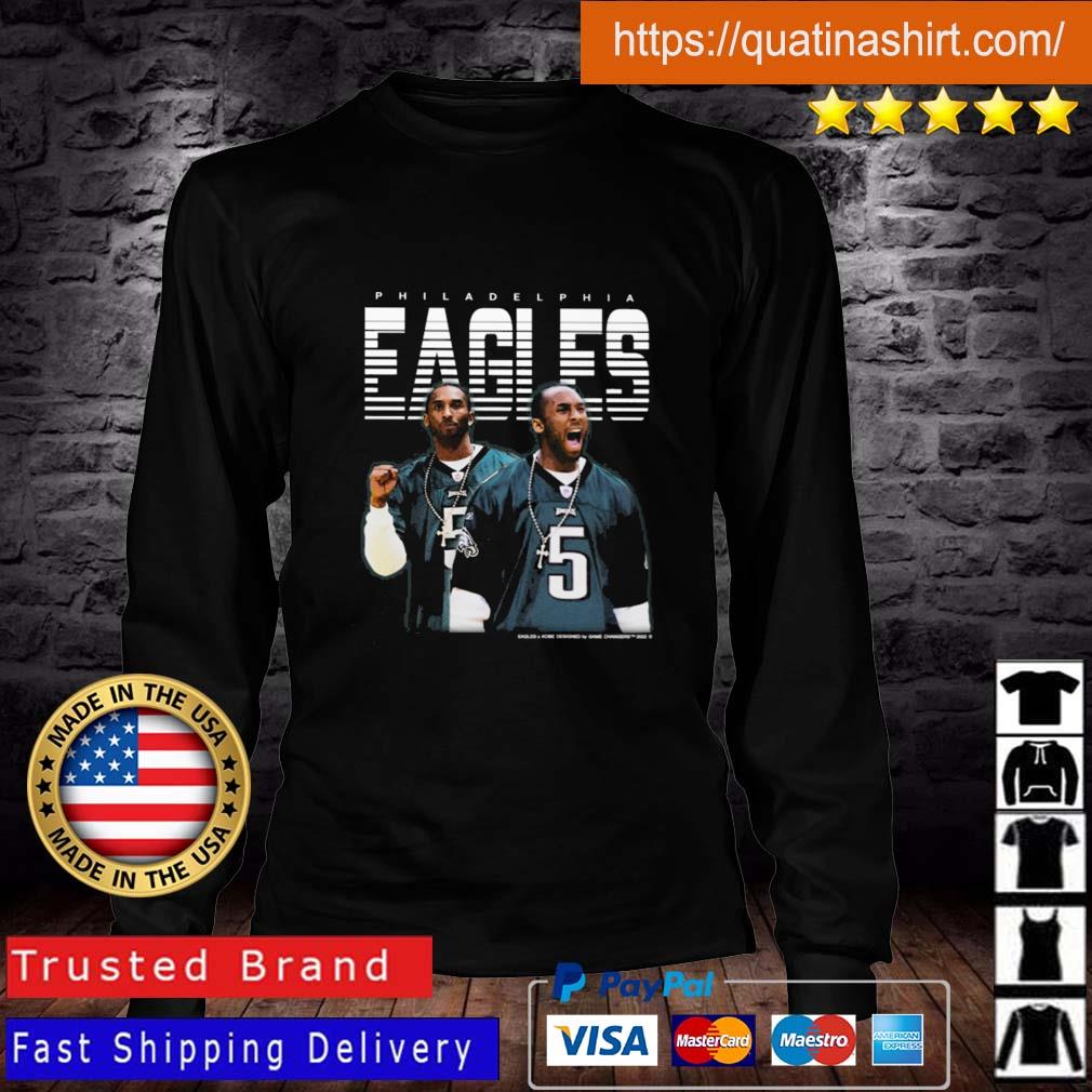 Philadelphia Eagles Jalen Hurts Wearing Kobe Bryant Shirt Longsleeve