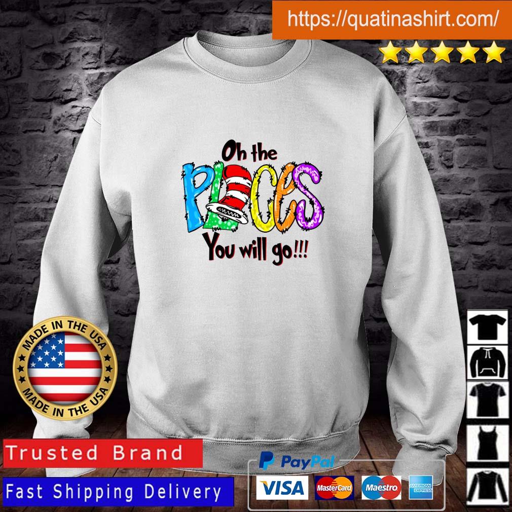Dr Seuss Oh The Places You Will Go Colorful Shirt