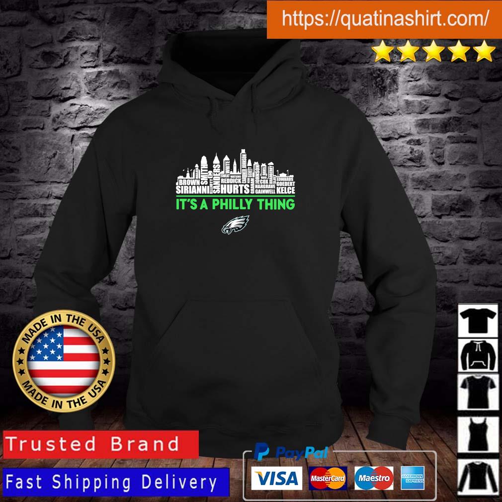 Funny Philadelphia Eagles Football Player Names Skyline It’s A Philly Thing shirt
