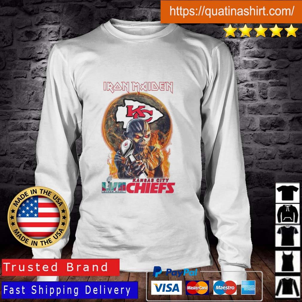 Iron Maiden Kansas city Chiefs LVII Super Bowl shirt, hoodie, sweater, long  sleeve and tank top