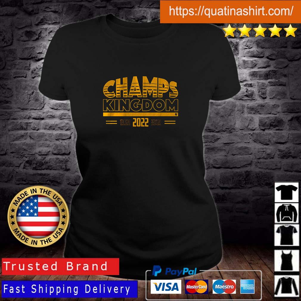 Kansas City Chiefs Champs Kingdom 1969 2019 2022 Shirt Ladies