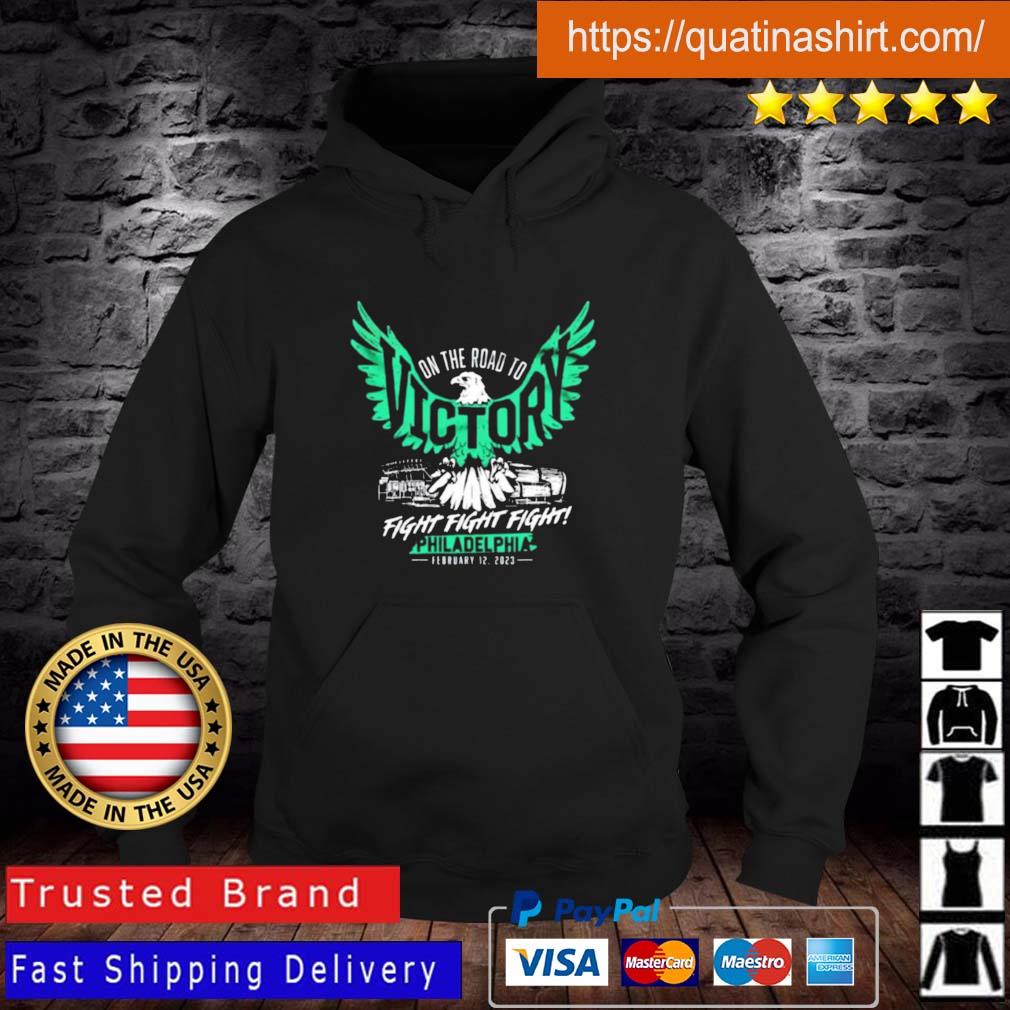 Philadelphia Eagles On The Road To Victory Fight Fight Fight 2023 shirt