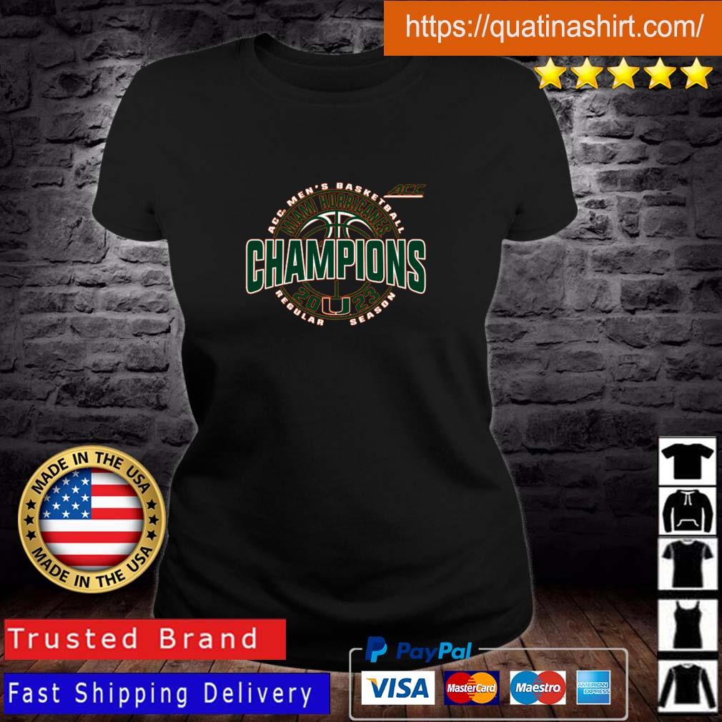 Miami Hurricanes 2023 ACC Men's Basketball Regular Season Champions s Ladies